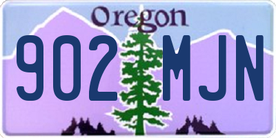 OR license plate 902MJN