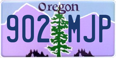 OR license plate 902MJP