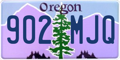 OR license plate 902MJQ