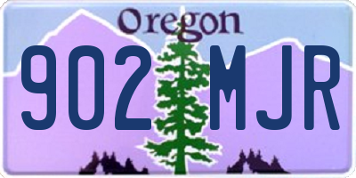 OR license plate 902MJR