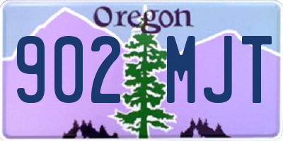OR license plate 902MJT