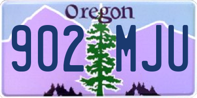 OR license plate 902MJU