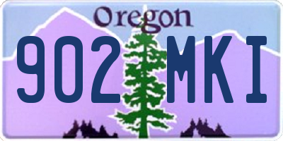 OR license plate 902MKI