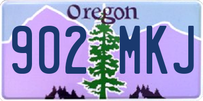 OR license plate 902MKJ