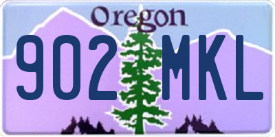 OR license plate 902MKL