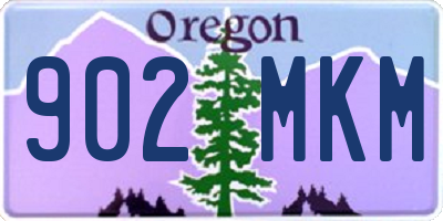 OR license plate 902MKM