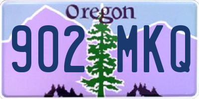 OR license plate 902MKQ