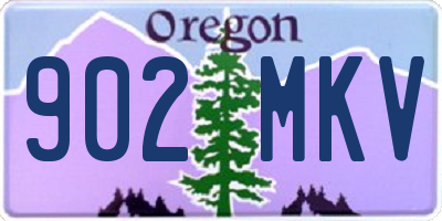 OR license plate 902MKV