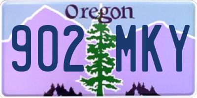 OR license plate 902MKY