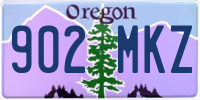 OR license plate 902MKZ