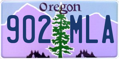 OR license plate 902MLA