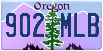 OR license plate 902MLB
