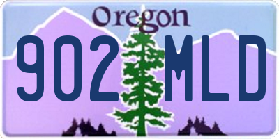 OR license plate 902MLD