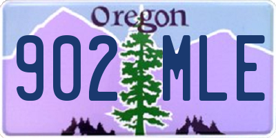 OR license plate 902MLE