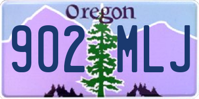 OR license plate 902MLJ