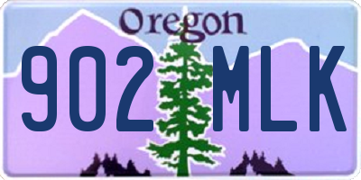 OR license plate 902MLK