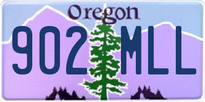 OR license plate 902MLL