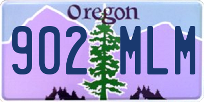 OR license plate 902MLM