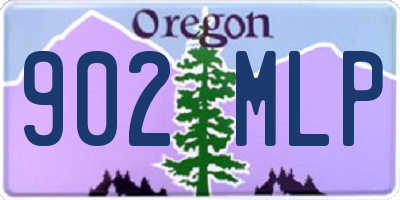 OR license plate 902MLP