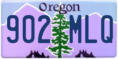 OR license plate 902MLQ