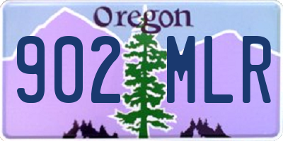 OR license plate 902MLR