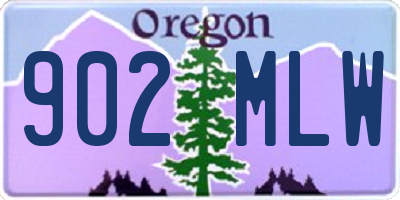 OR license plate 902MLW