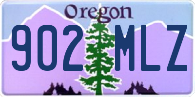OR license plate 902MLZ