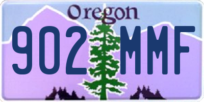 OR license plate 902MMF