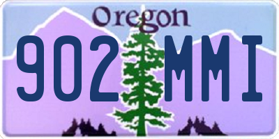 OR license plate 902MMI