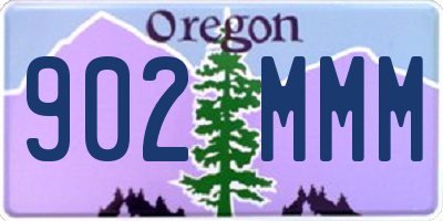 OR license plate 902MMM