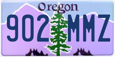 OR license plate 902MMZ
