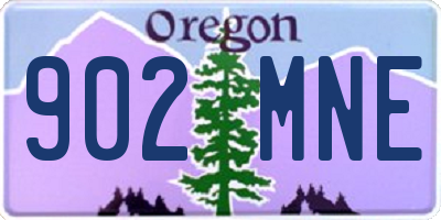 OR license plate 902MNE