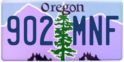 OR license plate 902MNF