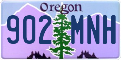 OR license plate 902MNH