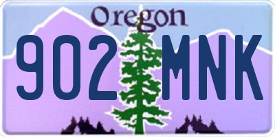 OR license plate 902MNK