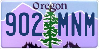 OR license plate 902MNM