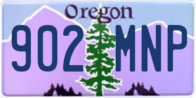 OR license plate 902MNP
