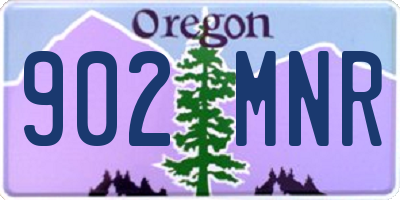 OR license plate 902MNR
