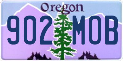 OR license plate 902MOB