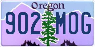 OR license plate 902MOG
