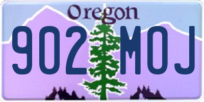 OR license plate 902MOJ