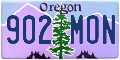 OR license plate 902MON