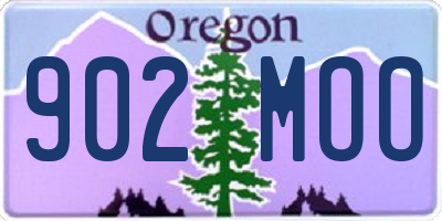OR license plate 902MOO
