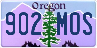 OR license plate 902MOS
