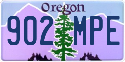 OR license plate 902MPE