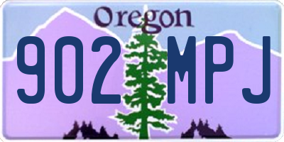 OR license plate 902MPJ