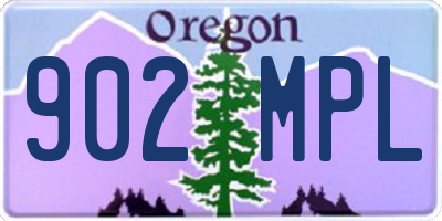 OR license plate 902MPL