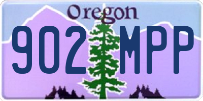 OR license plate 902MPP
