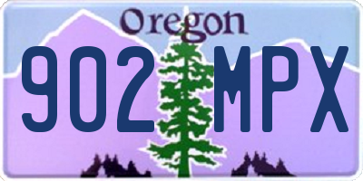 OR license plate 902MPX