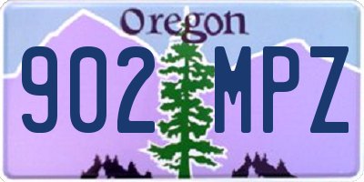 OR license plate 902MPZ